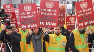 راهپیمایی هواداران مقاومت ايران عليه محكوميت اعدام درلندن