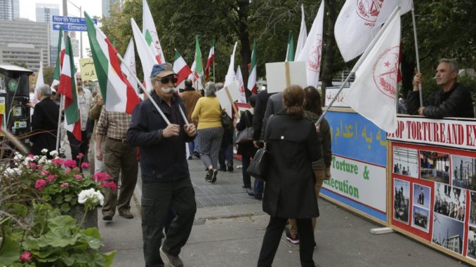 Demonstration in Toronto, Canada, Human rights violations in Iran