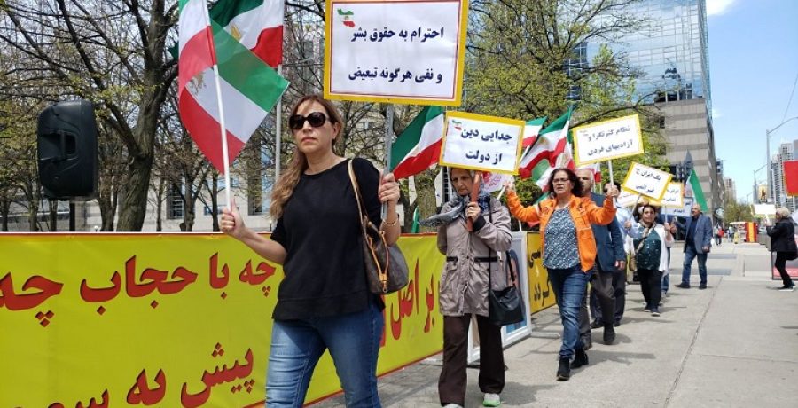 تورنتو : نه شاه – نه شیخ  تظاهرات یاران شورشگر بر علیه  اعدام های گسترده در ایران
