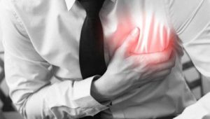 Intense physical exertion or extreme emotional upset can each trigger a heart attack