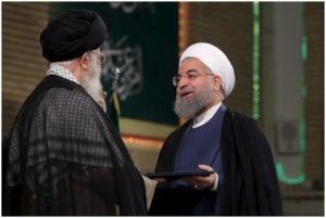 Iran's Supreme Leader Ali Khamenei and President Hassan Rohani AP