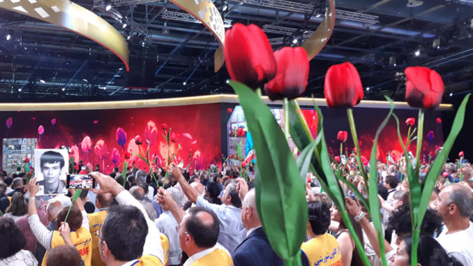 Participants in Free Iran 2018 Rally Honor the Victims of 1988 Massacre in Iran