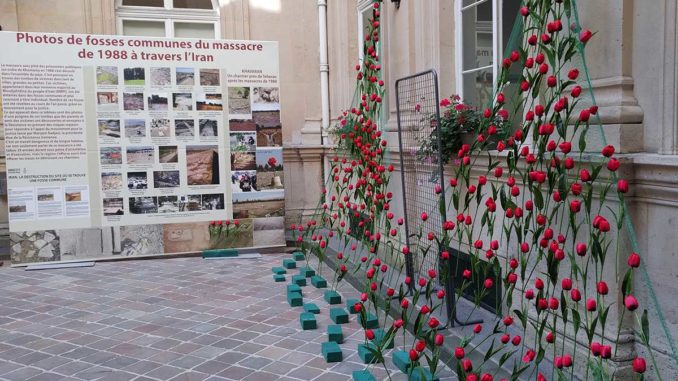 Maryam-Rajavi-Message-Exhibition-1988-Massacre-Iran-Paris