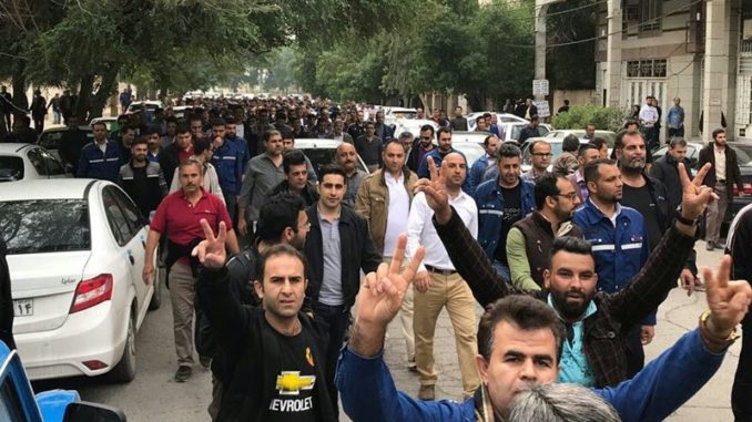 Iran-Strike-Demonstration-Ahvaz-Steelworkers